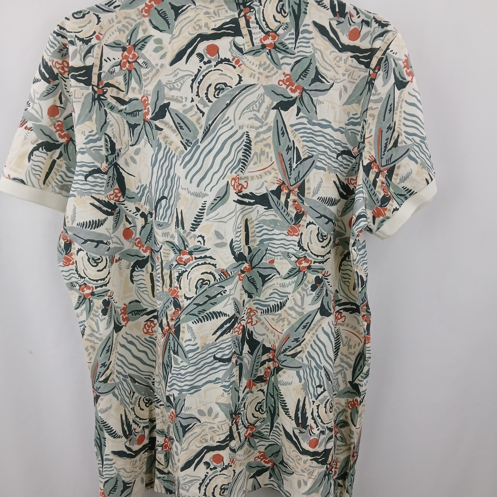 Lauren Ralph Lauren Women's Print Stretch Piqué Polo Shirt White Multi NWT #A1 - Picture 14 of 14